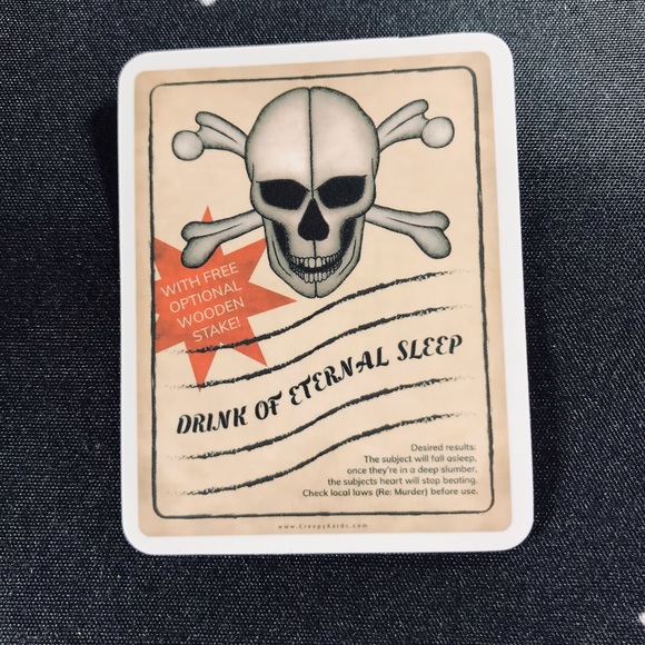 Eternal Sleep Witchy Sorceress Supreme Potion B0ttle Label Sticker - Picture 4 of 7